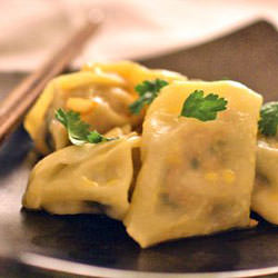 Spinach-and-Pork Wontons