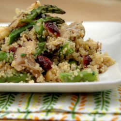 Quinoa Asparagus Shitake Salad