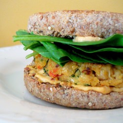 Roasted Pepper Veggie Burgers