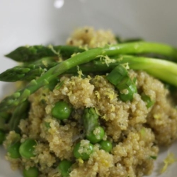 Asparagus and Peas Quinoa