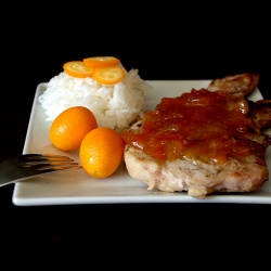 Pork Chops with Kumquat Chutney