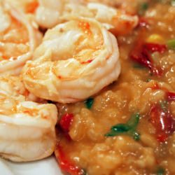 Shrimp with Spicy Risotto