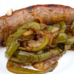 Wild Boar Sausage and Peppers