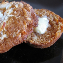 Carrot, Coconut and Walnut Muffins