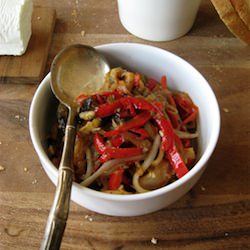 Roasted Eggplant and Pepper Relish