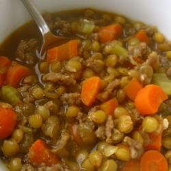 Lentil Sausage Soup