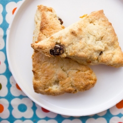 Blood Orange & Cherry Cream Scones