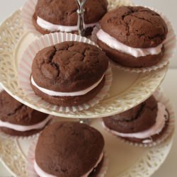 Whoopie Pies with Pink Marshmallow