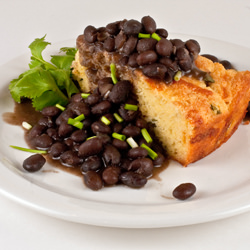 Spicy Black Beans and Ham