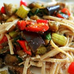 Parmesan Fettuccine With Veggies