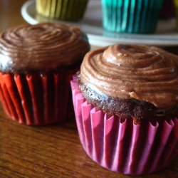 Dark Orange Chocolate Cupcakes