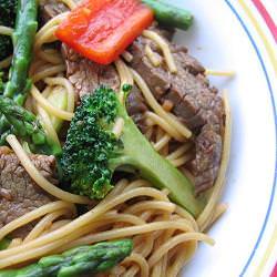 Flank Steak Lo Mein