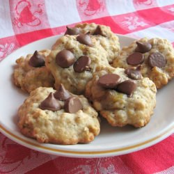 Banana Oatmeal Chocolate Chip Cookies