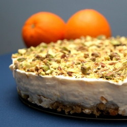 Yogurt and Pistachio Cheesecake