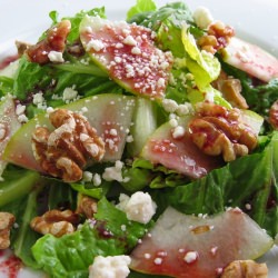 Pear, Walnut and Feta Salad