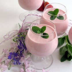 Strawberry Yogurt Panna Cotta