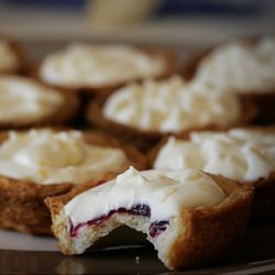 Lemon Cream and Blackberry Tartlets