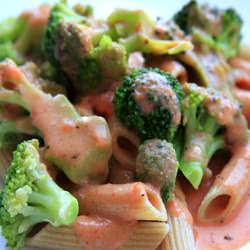 Vegan Pasta with Creamy Tofu Sauce