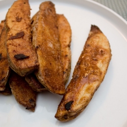 Garlicky Baked Fries