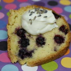 Blueberry Lavender Pound Cake