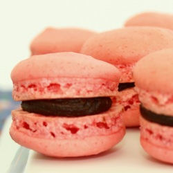 Raspberry Macarons