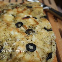 Olive and Herbs Focaccia Bread