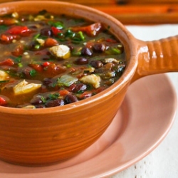 Bkack Bean Stew with Red Pepper