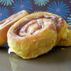 Pumpkin Brioche Cinnamon Rolls!