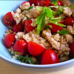 Bulgur and Chickpea Salad