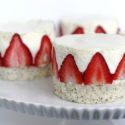 Lemon Poppy Seed Mousse Cakes