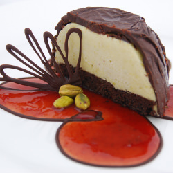 Chocolate Pistachio Bombe