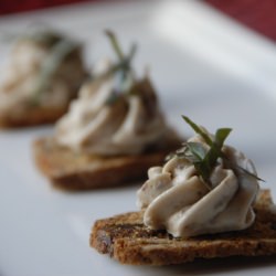 Anchovy Paté on Polenta Crackers