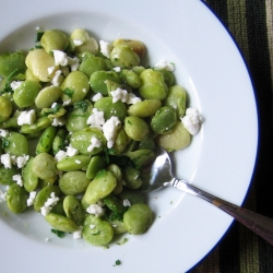 Lima Beans with Feta and Parsley