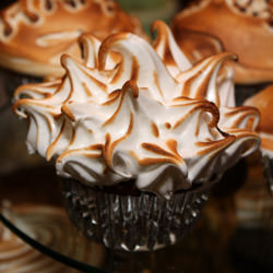 Toasted Meringue Chocolate Cupcake