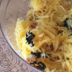 Garlic Shallot Spaghetti Squash