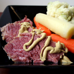 Corned Beef, Carrots and Colcannon