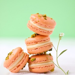 Pistachio and Grapefruit Macarons