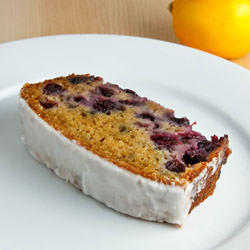 Lemon Yogurt Cake with Blueberries