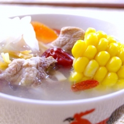 Sweet Corn-Herb Soup