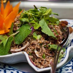 Laab Salad with Minced Duck