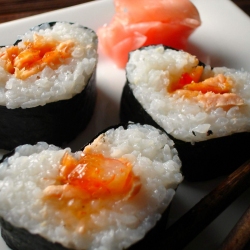 Heart Shaped Salmon Maki