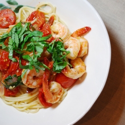 Tomato-Basil Shrimp Pasta