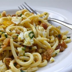 Spaghettini W/Egg & Toasted Parsley