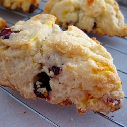 Cranberry Orange Cream Scones