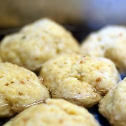 Simmering Matzo Balls