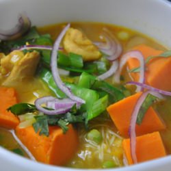 Spicy Curry Noodle Soup