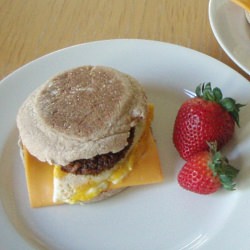 Soysauge, Eggs and Cheese Mcmuffin