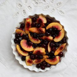 Cherry and Nectarine Clafoutis