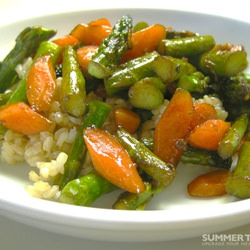 Balsamic Asparagus and Carrots