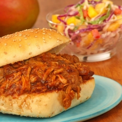 Pulled Pork with Mango BBQ Sauce